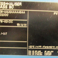1/2" Endress Hauser Promass M 80M08AAUGAAAAA5AA Flowmeter  1.8656/48 1500psi