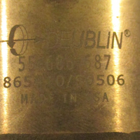 Deublin 55686687 Rotary Union 5/818 UNF RH(.625) 55686687