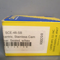 Carter 1 1/2" Eccentric, Stainless Cam Follower w/hex SCE48SB