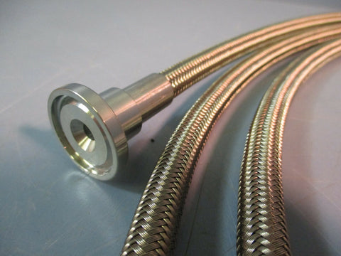 RubberFab SS Flexible Metal Hose 04RFST04TC04TCSS-144 ¼ID x 12ft LG NEW