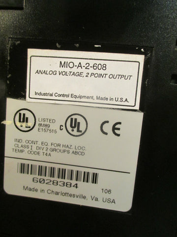 Industrial Control Equip Analog Voltage, 2 Pt Output Module MIOA2608
