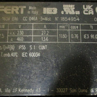 Lafert AMPH 160M BA6 CC 046A 3PH Motor 7.5kW 27.2/13.6A 1180RPM 42mm Shaft Dia