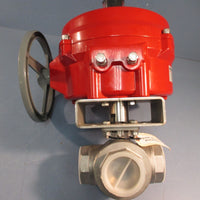 Bray 700200113C3536/A Ser 70 Electric Actuator w/CF8M 800 WOG 2" Ball Valve