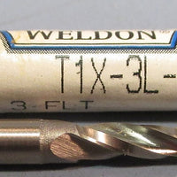 Weldon 3° Tapered End Mills T1X-3L-1 3/32" DIA 3/16" SHK 1-1/4" LOC USA