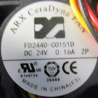 Arx 4924348 CeraDyna Axial Fan FD2440C0151D 24VDC 0.16A (Lot of 4)