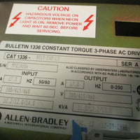 AllenBradley Bulletin 1336 Constant Torque 3Phase AC Drive Ser. A B010EADL3