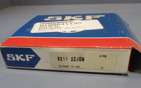 Lot 3 SKF 6211 2ZJEM Shielded Deep Groove Ball Bearing 100 x 55 x 21mm Wide NIB