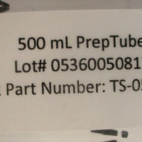 Distek Preptube for Sample Preparation 500ml 5 Tubes/Lids SS Blade TS05000360