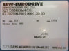 Sew Eurodrive R27 DRN80M4/DH Gearmotor 1.0HP 1751/313RPM 1" Shaft Dia