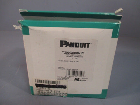 PANDUIT REFLECTIVE TAPE THERMAL TRANSFER 2" X 50' WHITE T200X000RP1