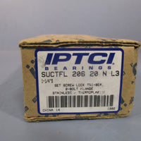 IPTCI Bearing Set Screw 2Bolt Flange 11/4"s SUCTFL 20620NL3