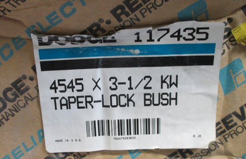 Dodge 117435 TaperLock Bushing 4545 x 31/2 KW No Instruction