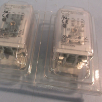 Lot of (2) Dayton 1A487N General Purpose Relay 24VDC, 16AMP, Socket Mounted