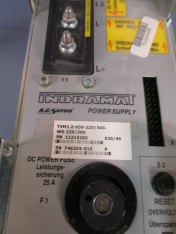 Indramat AC Servo Power Supply TVM 1.2-050-220/300-W0/220/380
