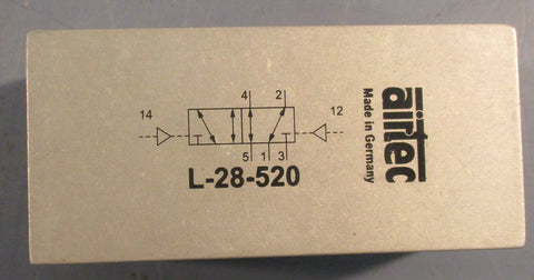 Airtec L-28-520 Bistable Air Pilot Valve G1/8" 0-10bar 0-140PSI 3" Length