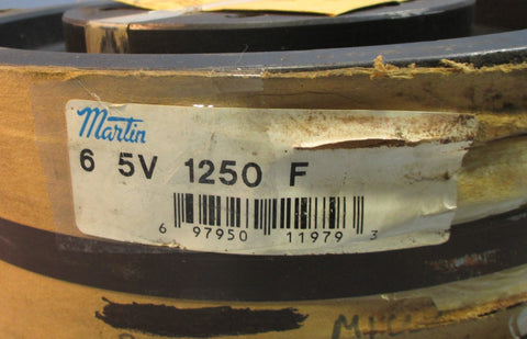 Martin 6 5V 1250 F Sheave Pulley 6 Groove for 5V Belt 12.5" OD 4-1/4" Bore