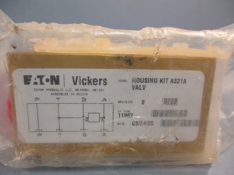 Eaton/Vickers Hydraulic Assembly Housing Kit 321A Valve 02184910 Rev D