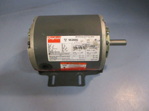 Dayton 5K260G Belt Drive Fan And Blower Motor 1PH 1/4HP 1725RPM 5/8" Shaft Dia