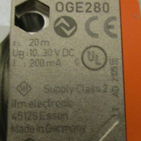 IFM Electronic OGE280 Photoelectric Sensor 20m Sensing Distance 10-30 VDC