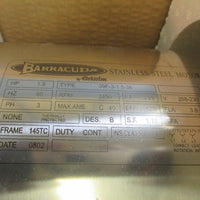 Baracuda Stainless Steel Motor 3 Phase 1.5 HP 39F-3-1.5-36