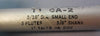 Weldon 1° Tapered End Mill: T1-6A-2, 3/16"DIA, 3/8"SHK, HSS, 3FL, USA