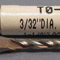 Weldon .5° Tapered End Mills T0-3L-1 0.090" DIA 3/16" SHK 1-1/2" LOC USA