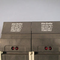 Lot of 2 Allen Bradley Fuse Holder 60A 1P 110-600V w/Indicator 1492-FB1J60-L