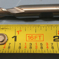 Brubaker Ball End Mill Cutter, 5/16" DIA x 3/8" SHK, HSS, 2E, LD=1.700, USA