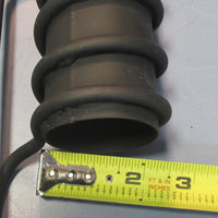Inductive Heater Heating Coil Element 0.25" OD 0.126" ID 2" Dia. Shroud Lot of 2