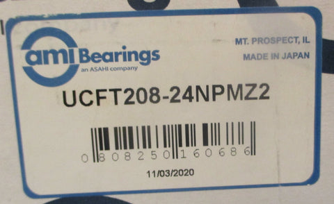 AMI Bearings UCFT20824NPMZ2 2Bolt Flange Bearing 11/2" Bore