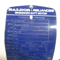 BALDORE RELIANCE WASHDOWN DUTY MOTOR TEFC, 1/2 HP, 115/230V, 272889PSP