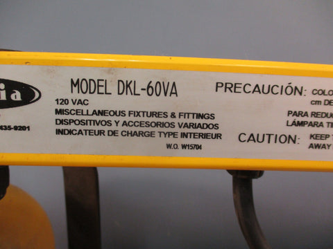 Fostoria DKL60VA, Pivot, Bracket Mounted, Incandescent, Yellow 120V  Dock Light