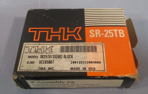 THK SR-25TB BEARING BLOCK LINEAR GUIDE MODEL# SR25TB1SS(GK)