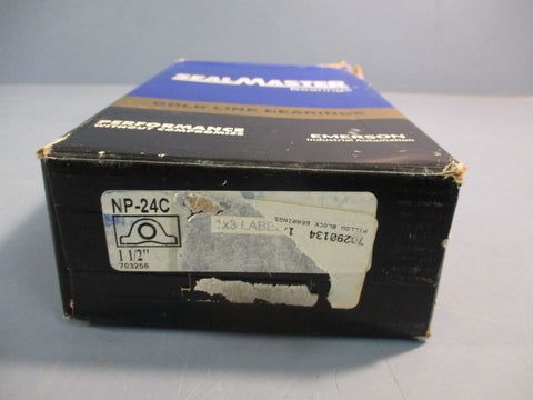 Sealmaster Gold Line Bearings NP-24C Two Bolt Pillow Block Ball Bearing 1-1/2"