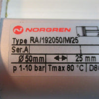 Norgren RA/192050/M/25 Pneumatic Cylinder Double Acting 25mm Stroke NWOB