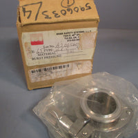 BS & B SAFETY HEAD RUPTURE DISC SIZE: 1.5" TYPE: GRC 316 SS EP5906033