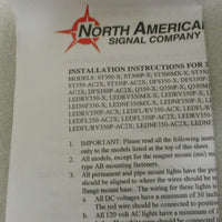 North American Signal Company LEDFLRV350P-ACG LED Warning Light Green 85-250V