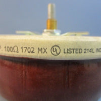 Ohmite RLS100E Resistor Wirewound Rheostat 1.225A Max 100Ohm 150W Model L