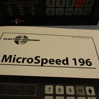 ELECTRO-SENSORS Microspeed Speed Controller 1PH P/N 800-007045 Model# 196