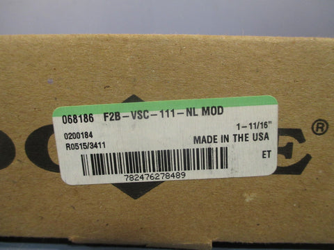 DODGE 068186 BALL BEARING FLANGE UNIT 111/16" F2BVSC111NL MOD