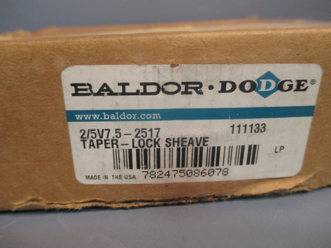 BALDOR/DODGE TAPERLOCK SHEAVE 111133 2/5V7.52517