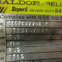 ABB Baldor CECP83770T-4 3-Phase Motor 7.5HP 1765RPM 460V 1-3/8" Shaft Dia