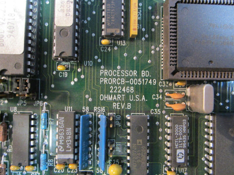 Ohmart Processor Board PRORCB-0051749 222468 Rev. B