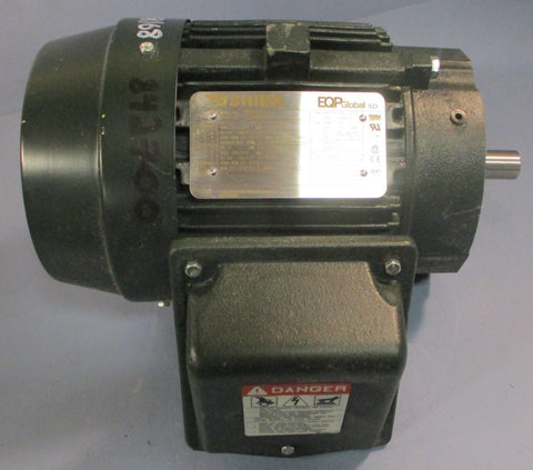 Toshiba 0024SDSR44AP Severe Duty Motor 2HP 1.5kW 1750RPM 145TC 7/8" Shaft Dia