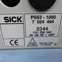 1 Used Sick PS531000 115230V Vac 1 Amp Power Supply Bar Code Scanner