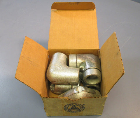 5 Appleton PFFL100 1" Malleable Iron 90 Degree Female Pulling Elbow NOS
