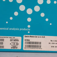 Agilent Technologies G218564000 Rev. A.10.02 Spectra Module User Lisc Software