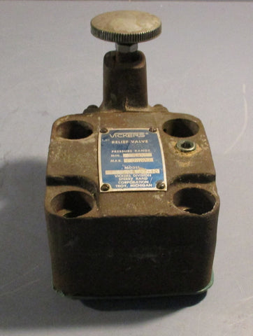 Vickers Relief Valve F3-CG-06 CV-40 Pressure Range Min 500 Max 2000