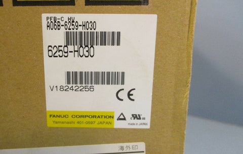 Fanuc PFB-C HV A06B-6259-H030 Servo Amplifier Ser B Output 750 Volt NIB