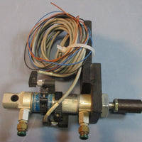 Mounted Festo DSNU2525PPV A Pneumatic Cylinder w/ Two 159425 Cables